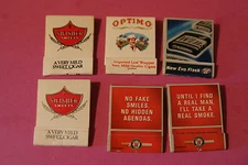 6 MATCHES: Winston Real Cigarettes ~ Swisher Sweets Cigar ~ Optimo Optimum Leaf