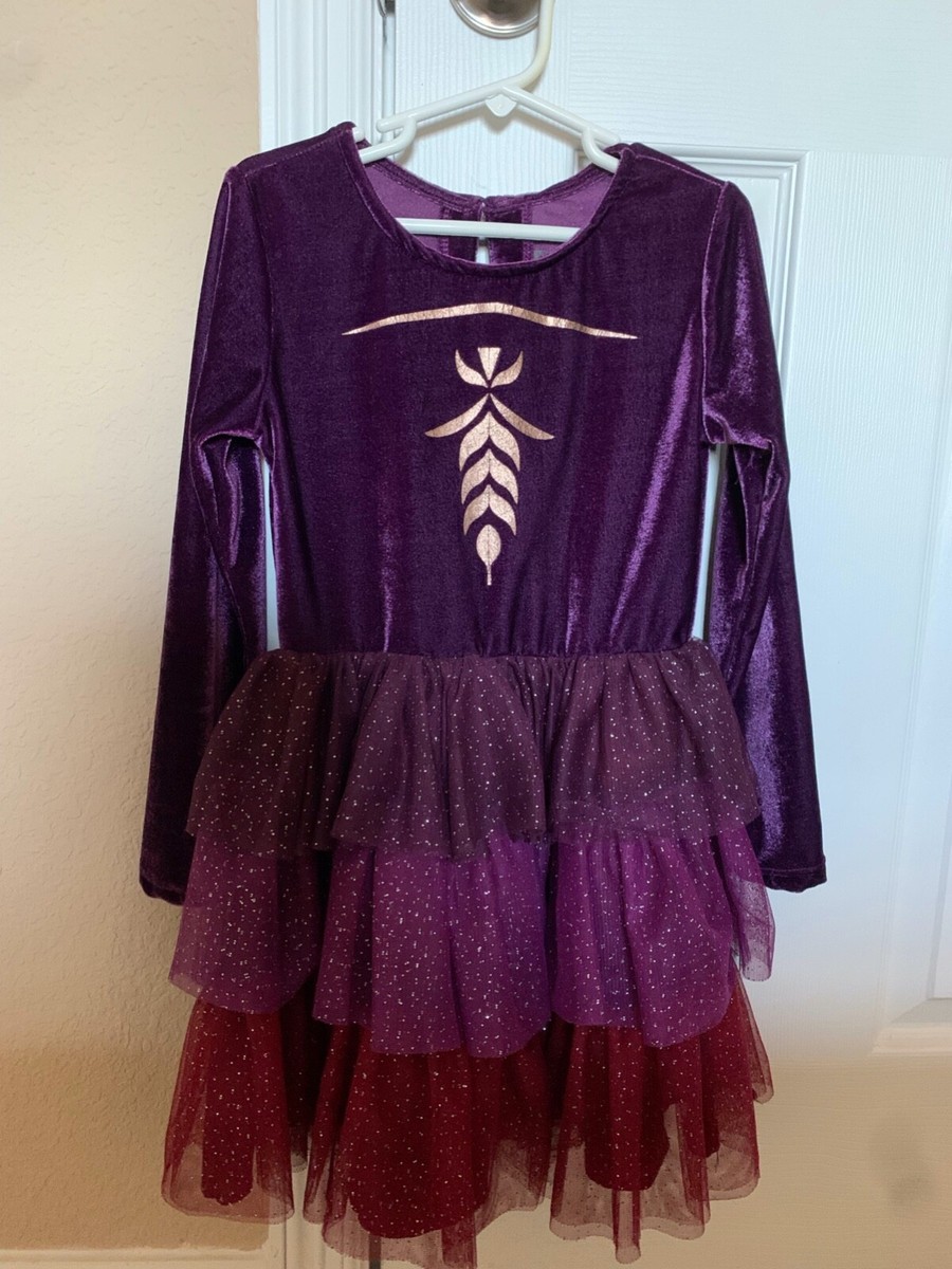 Disney Frozen 2 Burgundy Purple & Gold L/S Princess Anna Tiered Ruffle Dress | eBay Disney Frozen 2 Burgundy Purple & Gold L/S Princess Anna Tiered Ruffle Dress | eBay