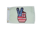 United States Flag Peace Fingers Garden Boat Flag