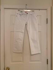 Lilly Pulitzer White Palm Beach Fit Crop Jeans, 2