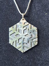 Sterling Silver Snowflake Pendant Necklace
