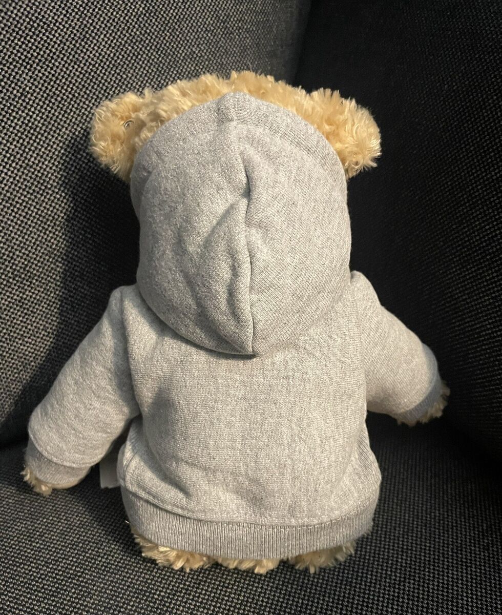 Supreme Steiff Bear Heather Grey Hoodie Box Logo Red FW18 Supreme Steiff Bear Heather Grey Hoodie Box Logo Red FW18