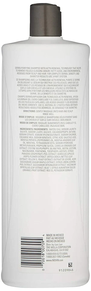 NIOXIN System 2 Hair Thickening Cleanser Shampoo 33.8oz / Liter - Image 2 of 4