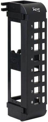 ICC Blank Wall Mount Patch Panel with 8 Ports and Zero-U for EZ and HD Style