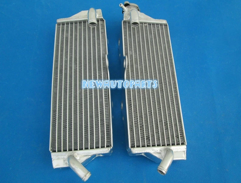 Radiador de aluminio rojo + manguera para Husqvarna TC250 TE 250 TE450 TC450/510 2003-2009 Foto 3 de 4