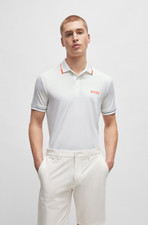 Hugo Boss Paul Pro Slim-fit Polo Shirt W/ Contrast Logos, Style 50506203, Size S