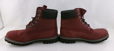 Timberland Shoes 6 Inch Premium Burgundy/Black Men Boots Size 8 | eBay