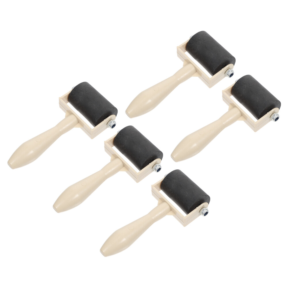 5PCS wood glue roller brayer tool Printing Ink Roller Rollers Block eBay