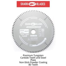 Shark TCT Circular Wood Saw Blade 254mm x 80T for Bosch Makita Dewalt Mitre