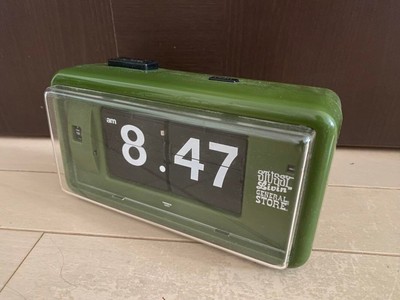 TWEMCO Green FLIP CLOCK Stussy Livin AL-30 Made in Hong Kong Space