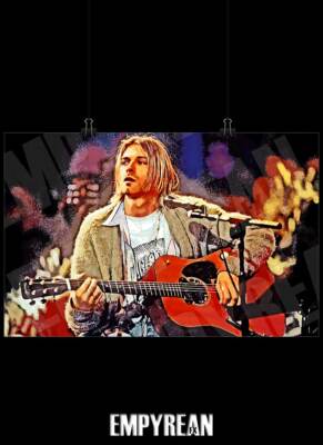 Nirvana Kurt Cobain Unplugged In New York Poster Art Print