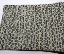 Cheetah Fabric Piece - Blue, Green, Creme, Grey