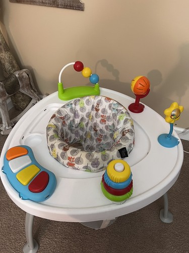 Baby Activity Center Bouncer Jumper Play Table W/ Musical Keyboard Removable Toy - Picture 2 of 2