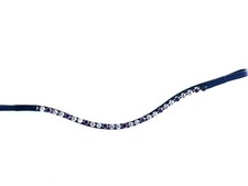 Stirnriemen Stirnband für Trensen oder Kandaren mit Kristallen Zaumzeug