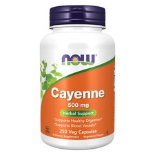 NOW FOODS Cayenne 500 mg 250 Veg Capsules