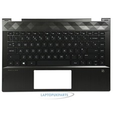 Fits For HP Pavilion X360 14-CD1060TX Black Laptop Palmrest Cover UK Keyboard