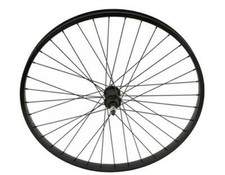 NEW 26 X 1.75 ALLOY REAR WHEEL 36 SPOKE 14GBLACK 3/8 AXLE SINGLE WALL BLACK.