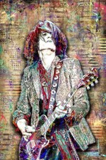 JOE PERRY 20x30inch Poster, AEROSMITH Artwork, Joe Perry Pop Free Shipping US