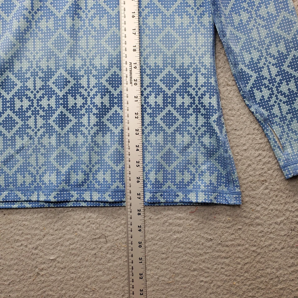 耐克专业高尔夫网球衬衫女式 XL 多几何性能弹力半拉链 — 第 4/4 张图片