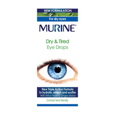 Murine Dry & Tired Eye Relief Eye Drops with a Triple Action Formula - 15ml