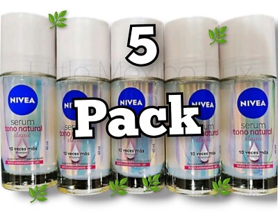 5 Pack Bottles Whitening Deodorant Nivea Clarifying Serum Tono Natural Classic  