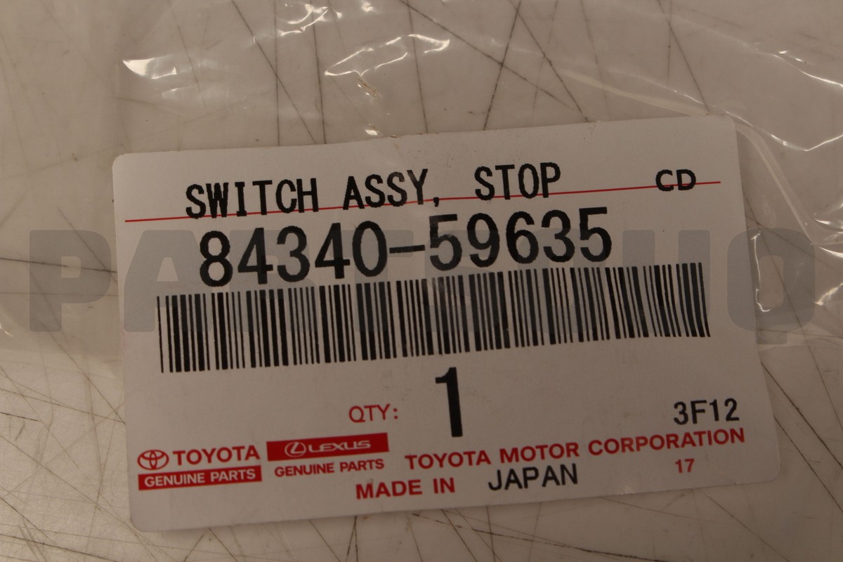 8434059635 Genuine Toyota SWITCH ASSY STOP 84340-59635 | eBay