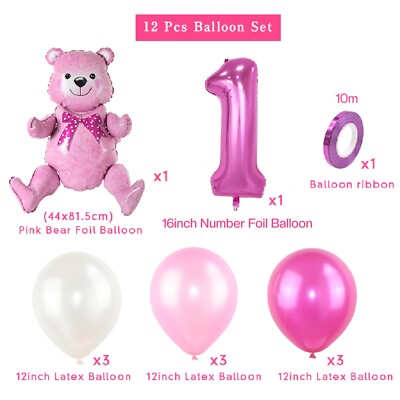 Produktbild von 4D Teddybär Folienballon – Selbstaufblasbar, Für Valentinstag & Kindergeburtstag