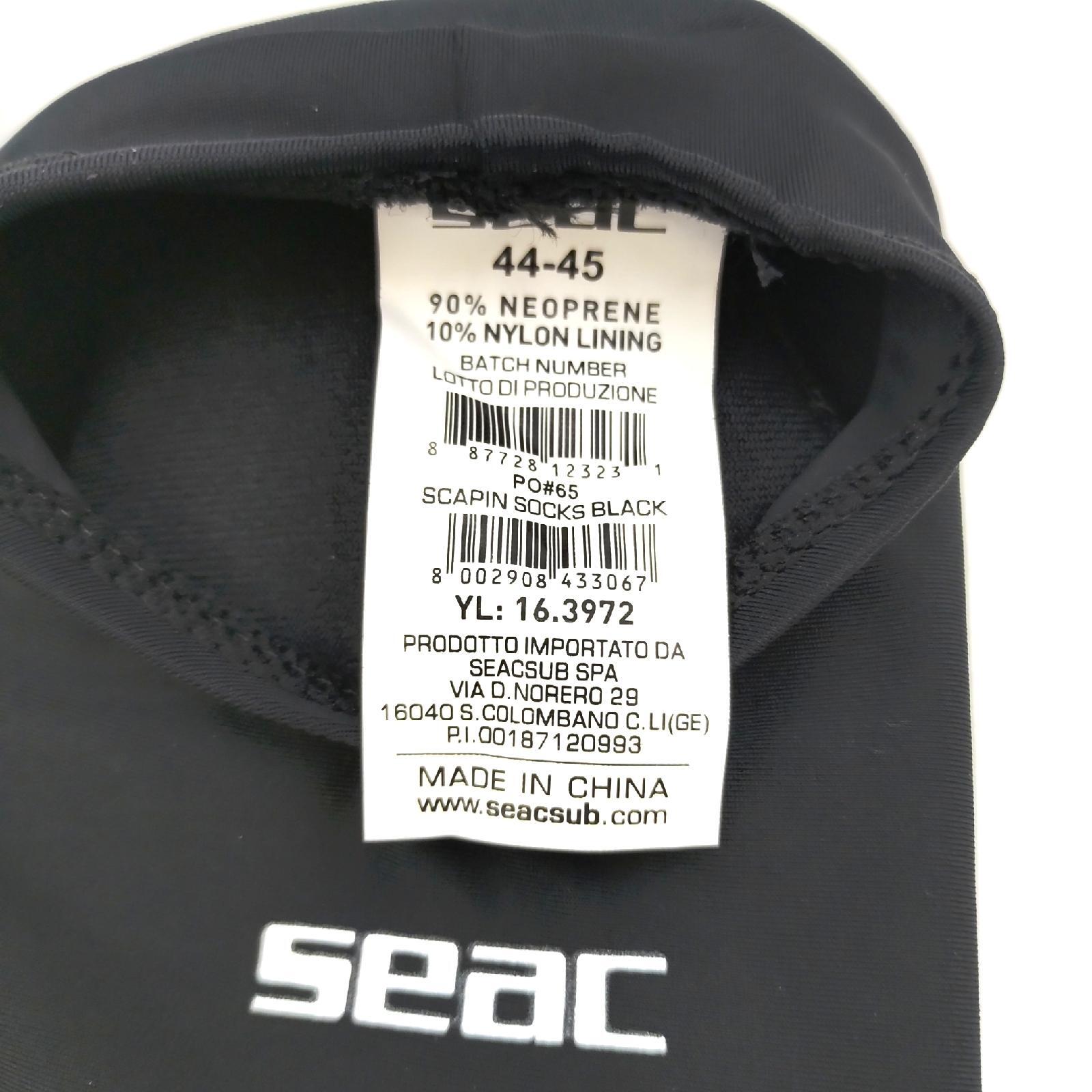 Calzini In Neoprene SEAC Scapin - Per Nuoto, Subacquea E Acquagym, Unisex, Taglie 32-47 - Foto 11