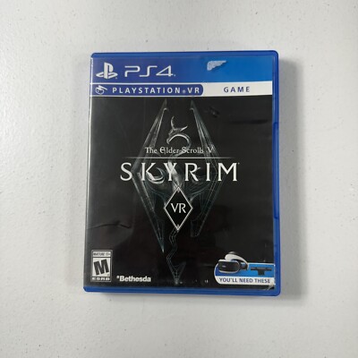Skyrim VR Sony PlayStation 4 The Elder Scrolls V PS4 Complete W/manual Good Disc