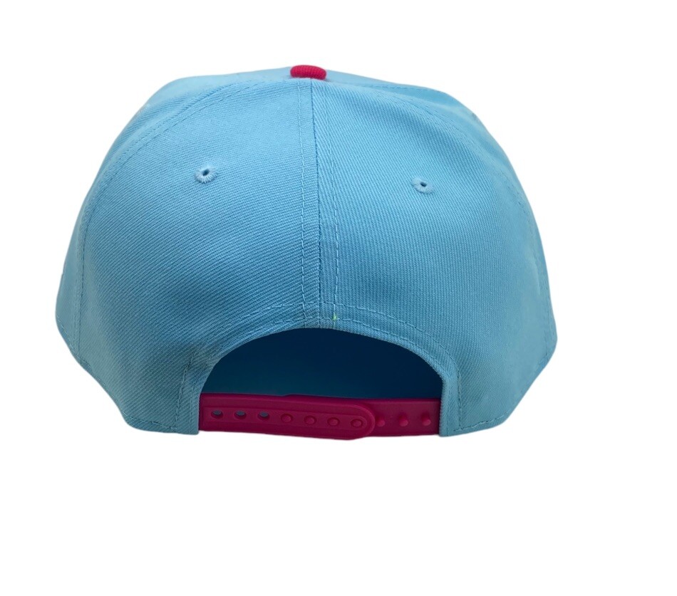 帽子 NEW ERA LA Dodgers - 9FIFTY NAVY/PINK Los Angeles Dodgers Ocean Blue 100th Aniv Patch Pink UV New