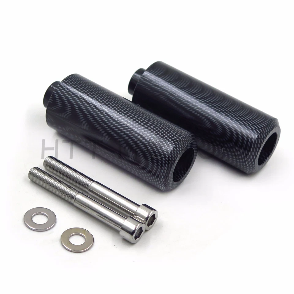 Protector de caída de choque deslizadores de cuadro largo de carbono HTTMT para Yamaha FZ6 2004-2012 Foto 4 de 4