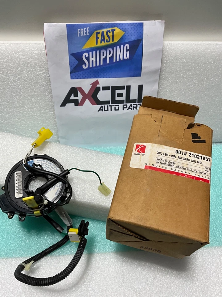 OEM NEW NOS 1993-94 Saturn SW1 SW2 SL SL1 SL2 SC1 SC2 Clockspring Coil 21021957 - Image 3 of 4