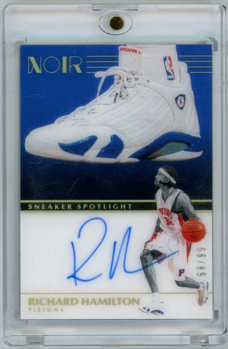 2019-20 Richard Hamilton Panini Noir Sneaker Spotlight Auto 66/33 Pistons