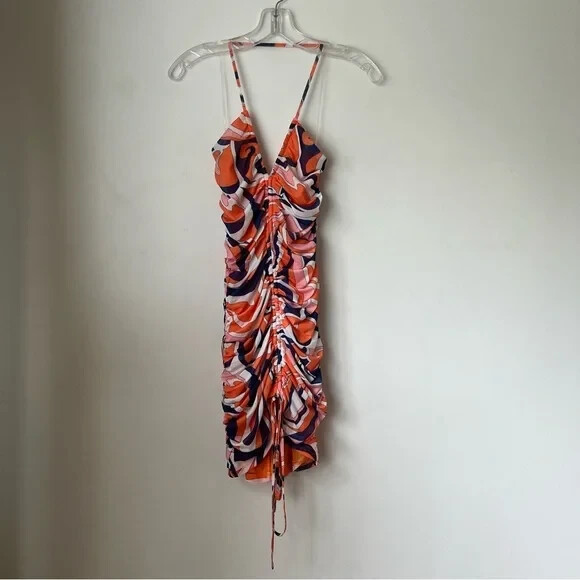 princess polly orange dress Steward Mini Mini dresses Airy open stitching and a breezy drawstring cutout keep the feeling summery in this zesty striped minidress. Tein Strapless Mini Dress Pink