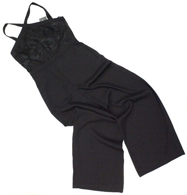 NWT - EVER NEW Women's 'ALLY' (JSC0633) Black LACE BODICE JUMPSUIT - US 10