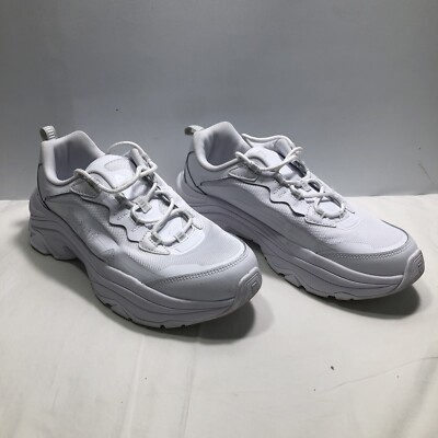 Fila Men's HIGH-Q Fabric Low & Mid Tops Lace Up Fashion  White Size 10 US