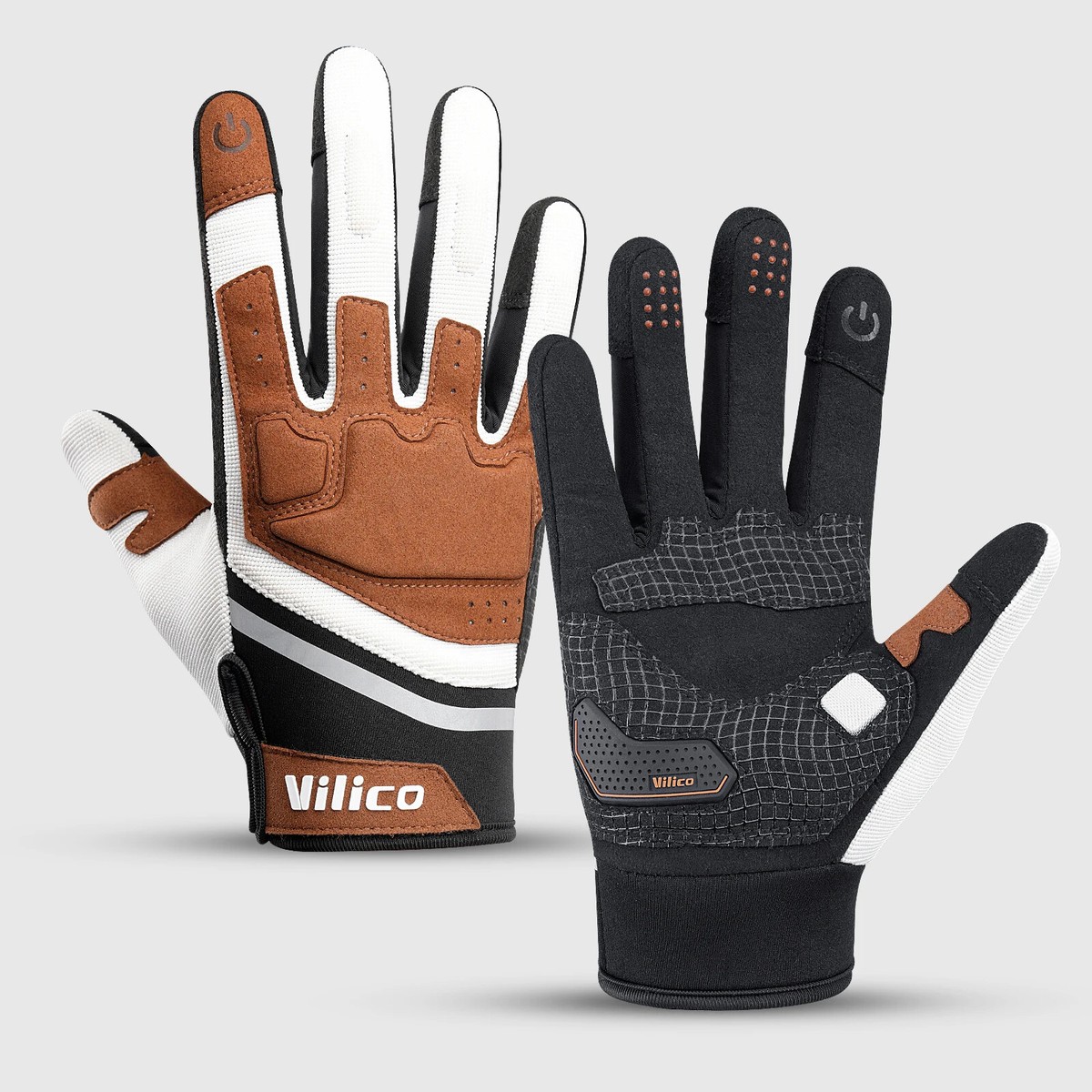 Touch Screen Cycling Gloves Winter Thermal Warm Windproof Full Finger  Waterproof