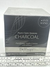 Delfanti Pure Care System CHARCOAL Purifying Night Cream with Retinol 1.7 fl oz