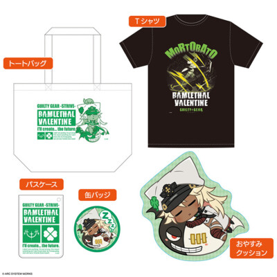 Guilty Gear Strive C101 Ramlethal set Tote Bag T-shirt Pass Case Badge Cushion