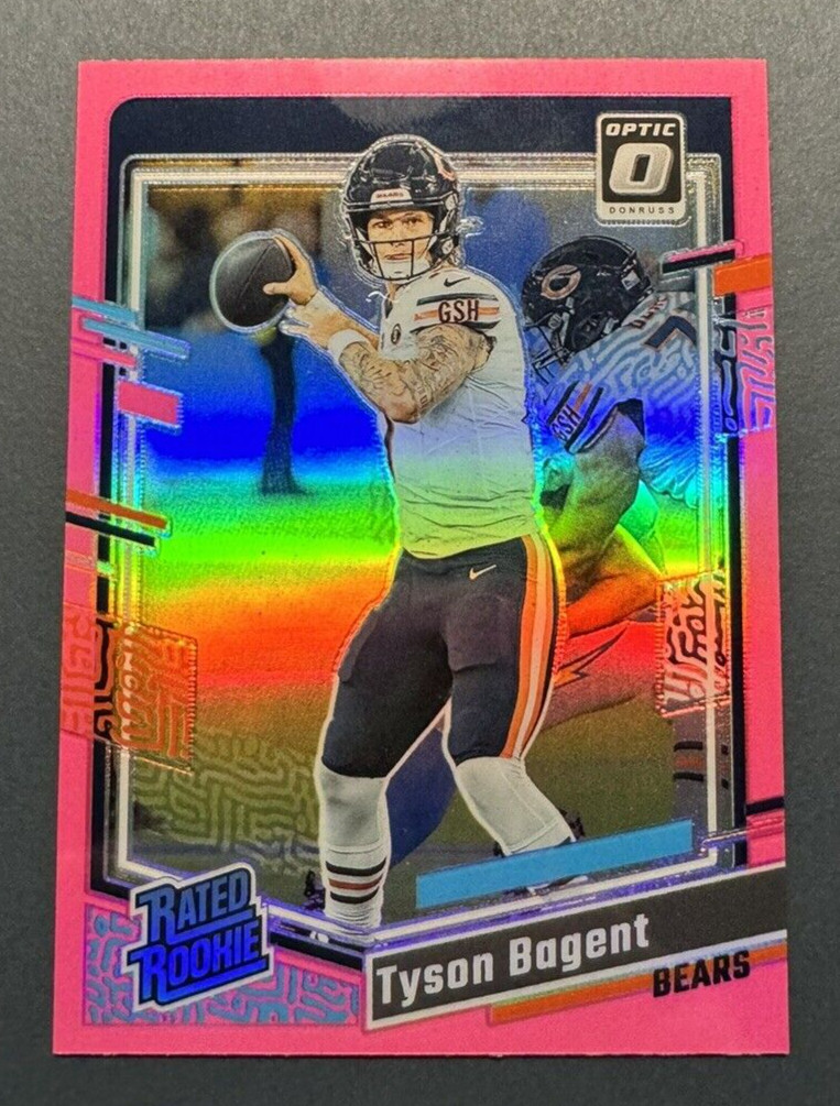 Tyson Bagent 2023 Panini Donruss Optic RC #216 Pink Holo Prizm Rated Rookie