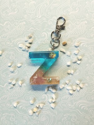 Schlüsselanhänger Buchstabe ''Z'' | Resin Epoxidharz | Handarbeit Geschenkartikel