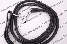 Quality Dog Leash Lead Genuine Leather Hand Braided 74.5  6.2 Ft Lead Heavy Duty