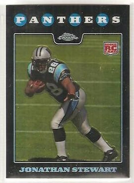 Jonathan Stewart Carolina Panthers Oregon 2008 Topps Chrome RC REFRACTORS