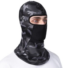 Ice Silk Face Breathable Mask Cycling Balaclava Motorcycle Full Face Headgear