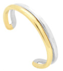 Two-Tone Toe Ring 14k Gold Yellow White