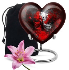 Dancing Grace Memorial Heart Urns for Ashes Adult Female