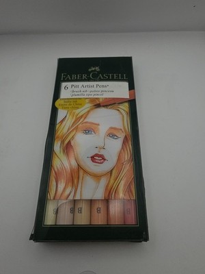Faber Castell Pitt Artist Markers, Light Skin Tones, Brush Tip, New, #167162