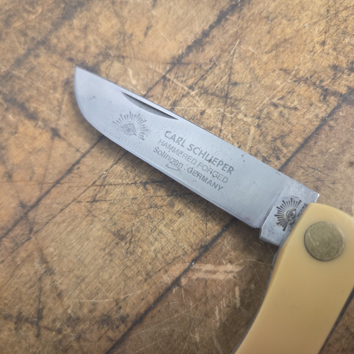 GERMAN EYE BRAND CARL SCHLIEPER SODBUSTER KNIFE 99JRY SOLINGEN