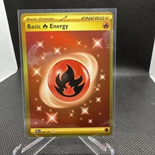 Basic Fire Energy 230/197 Three Gold Star Hyper Rare Holo Pokemon Card