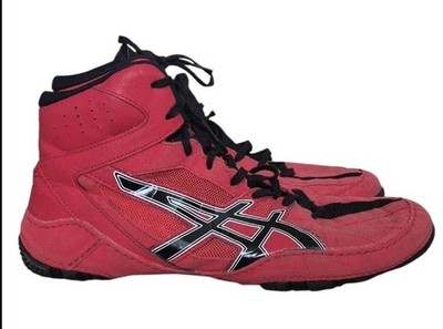 ASICS Matcontrol Wrestling Shoes Red Men's Size 11